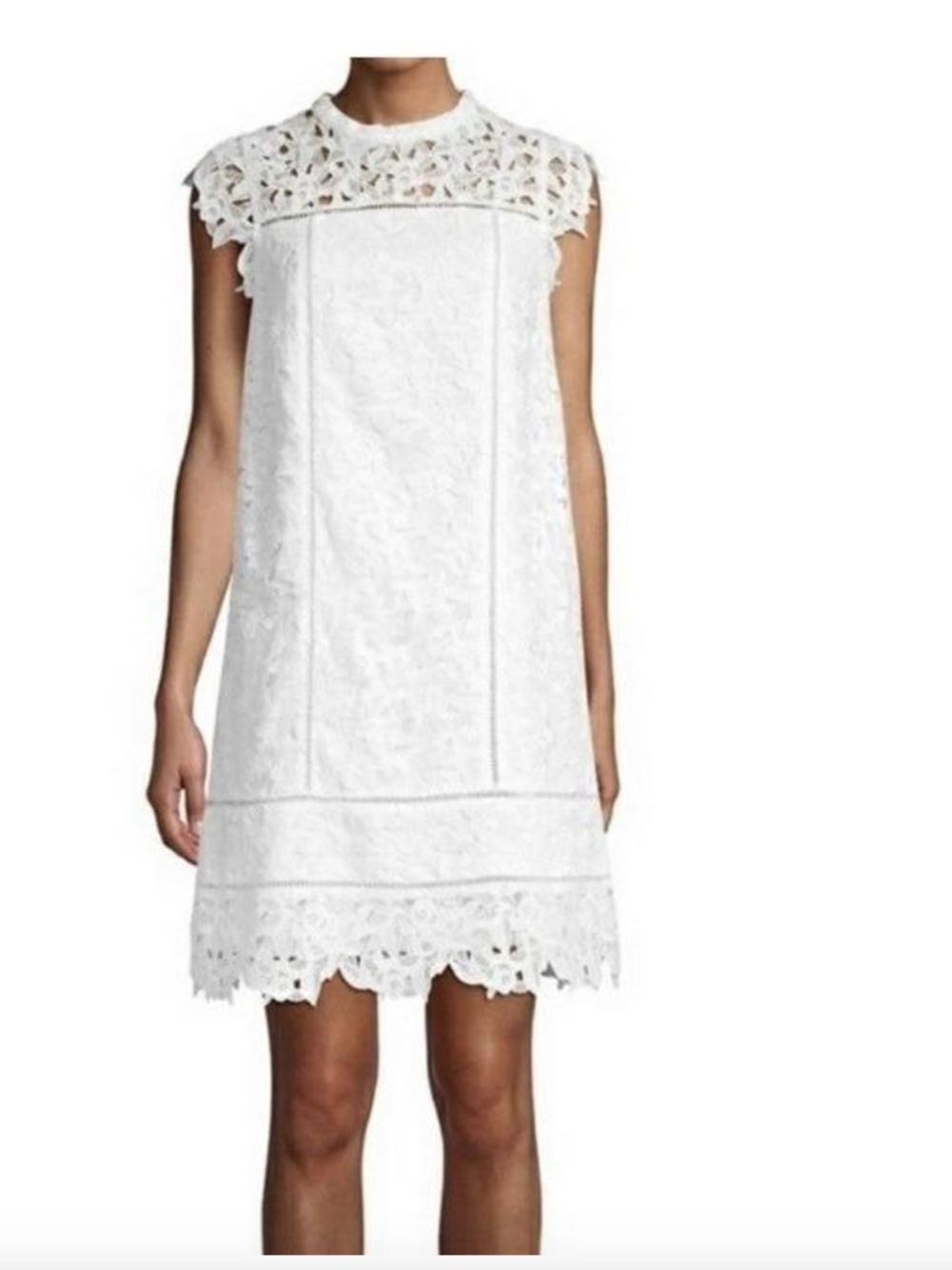 Vineyard Vines White Lace Shift Dress